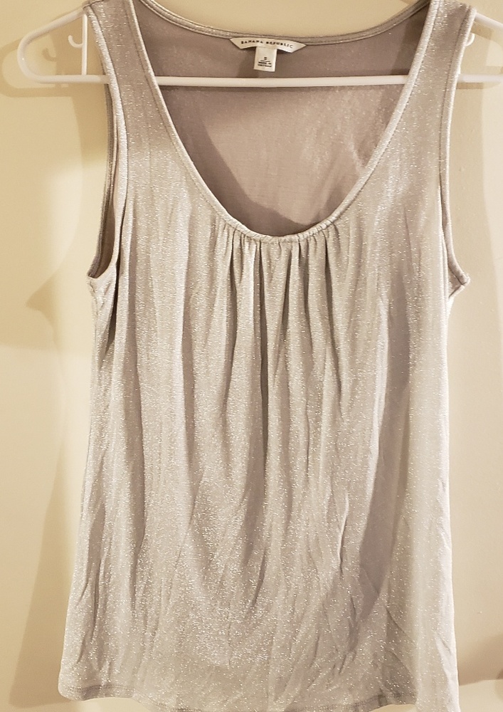 Banana Republic lined sparkle tank